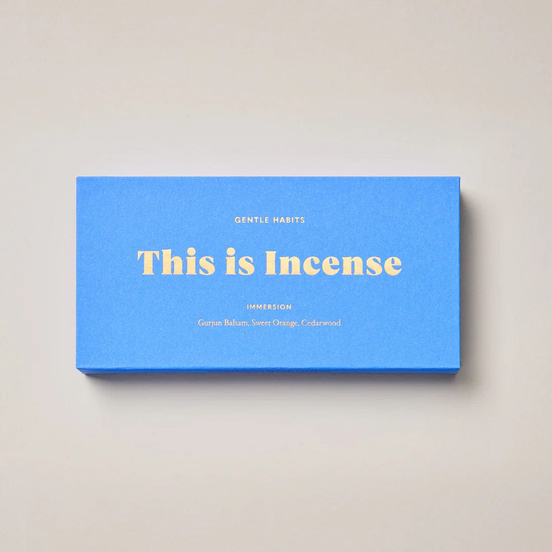 This Is Incense - IMMERSION by Gentle Habits