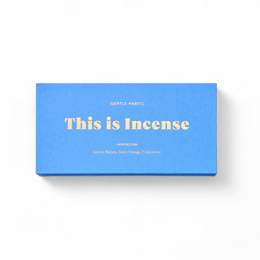This Is Incense - IMMERSION by Gentle Habits