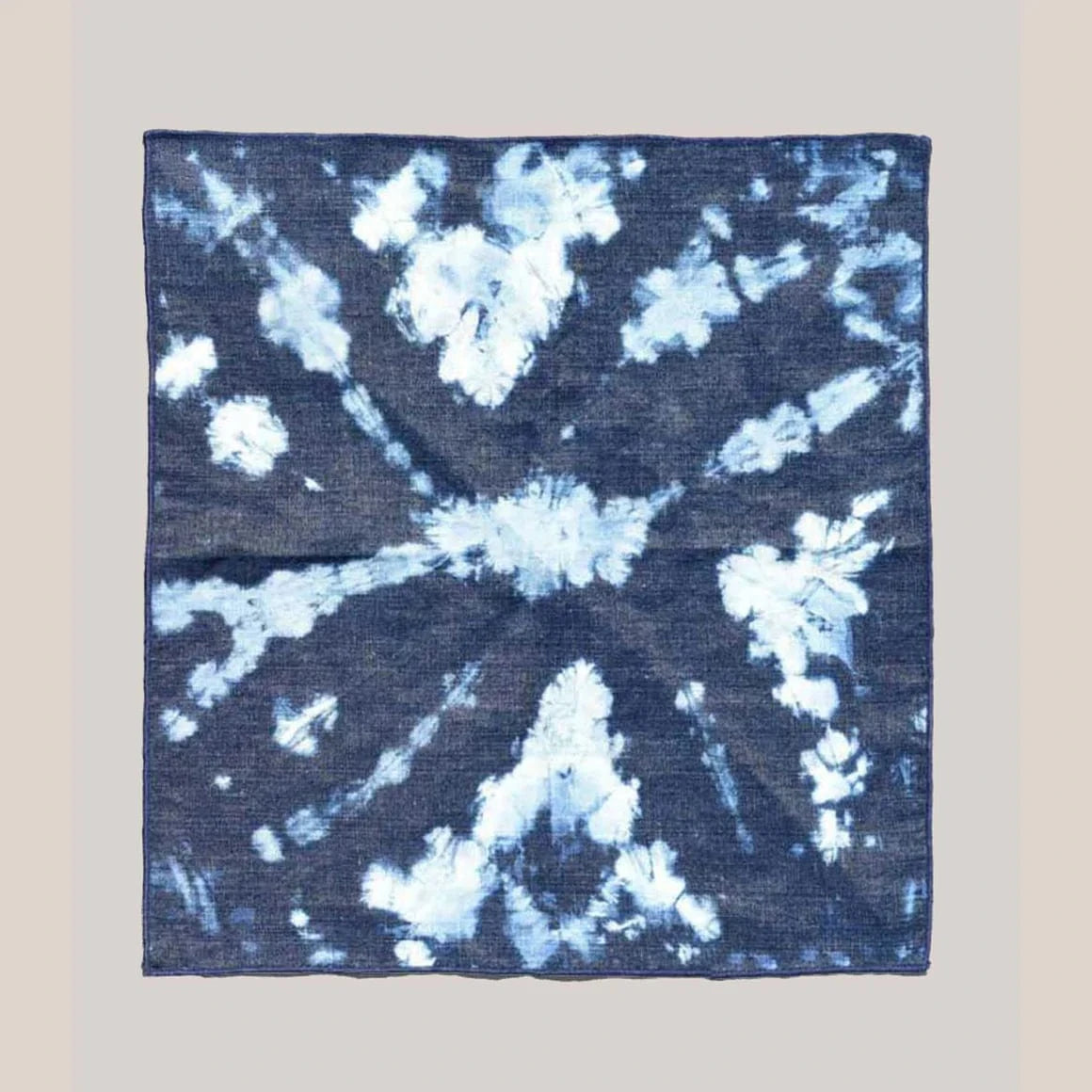 Tie-Dye Denim Linen Napkin Set by ATELIER SAUCIER