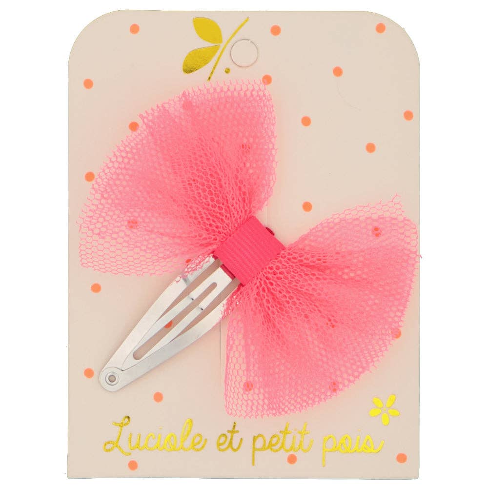 Tutu hair clip - Neon pink by Luciole et Petit Pois