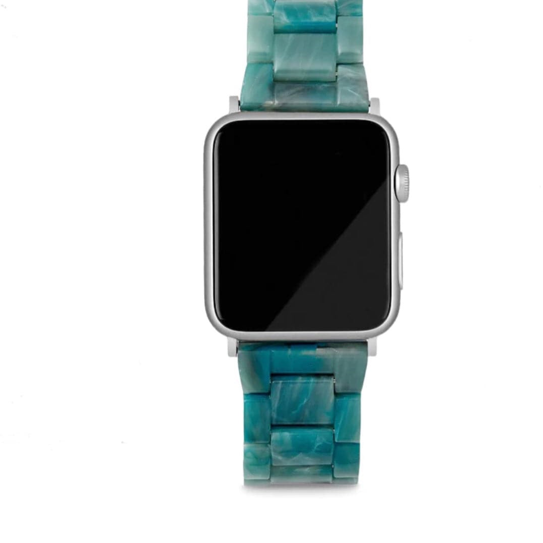 Universal Apple Watch Band/ DELUXE Edition Jadeite with Silver Hardwear by Machete