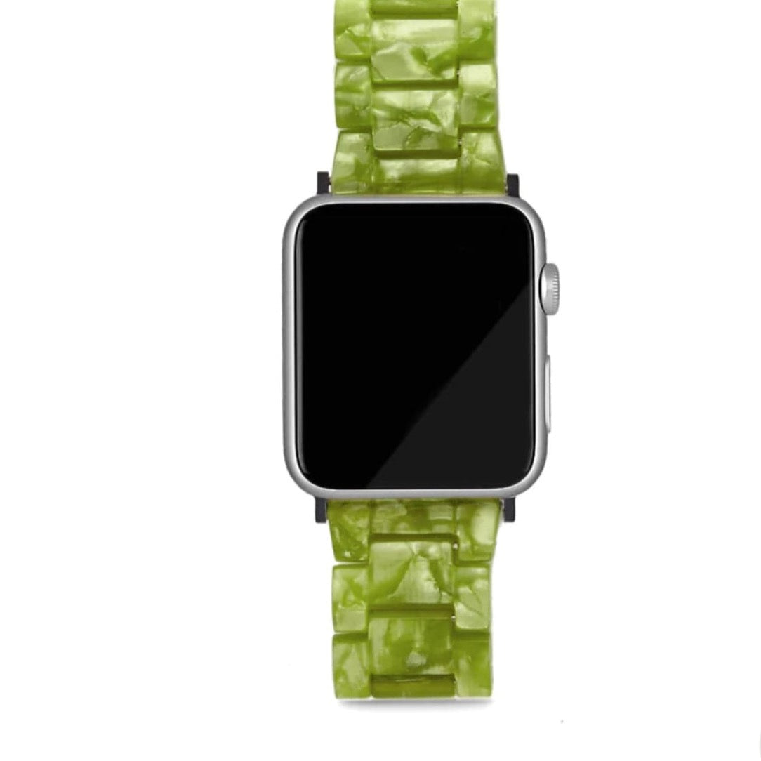 Universal Apple Watch Band/ DELUXE Edition Pistachio with Silver Hardwear by Machete
