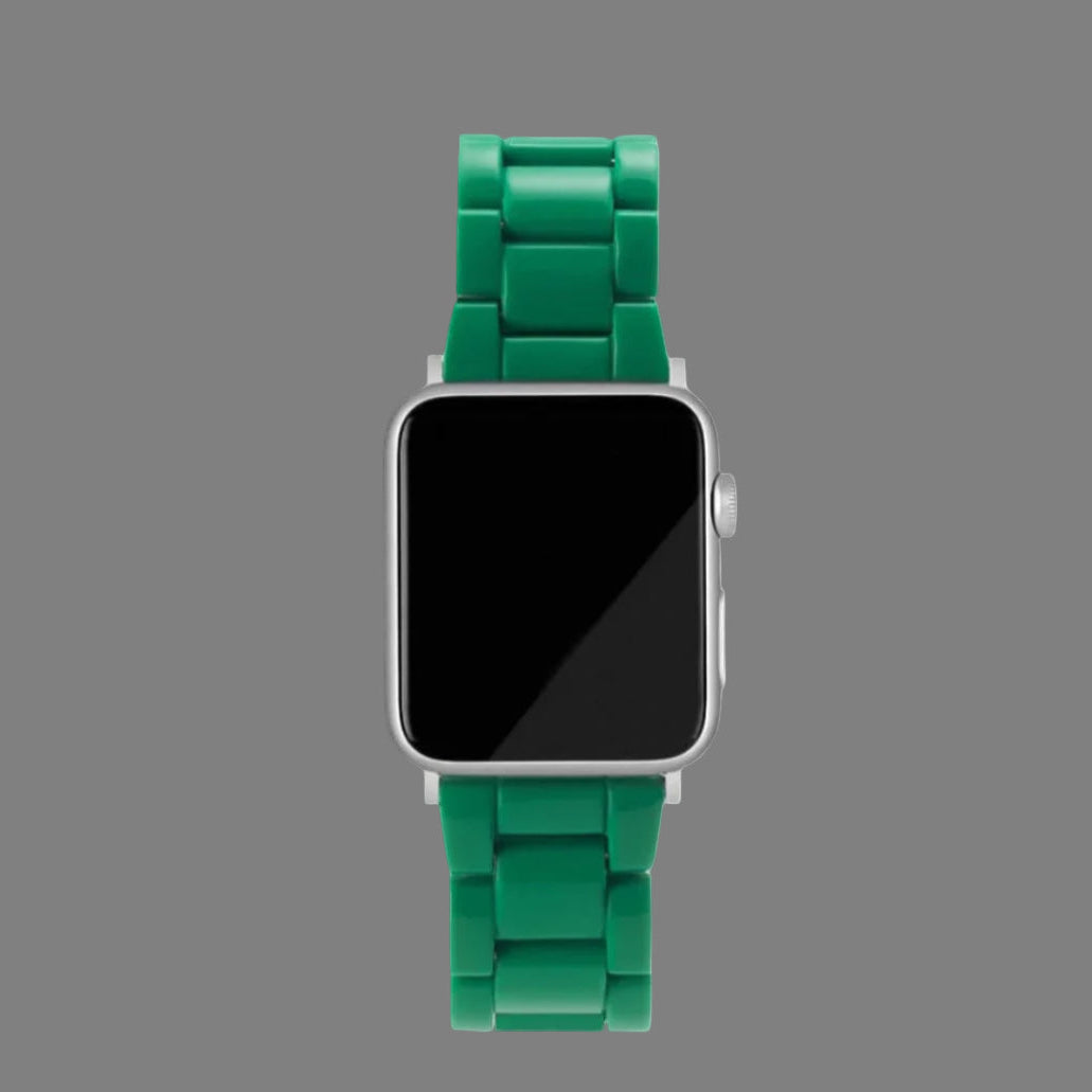 Universal Fit Apple Watch Band Set in 7 Colours Bright Green with Rose Gold Hardwear by Machete