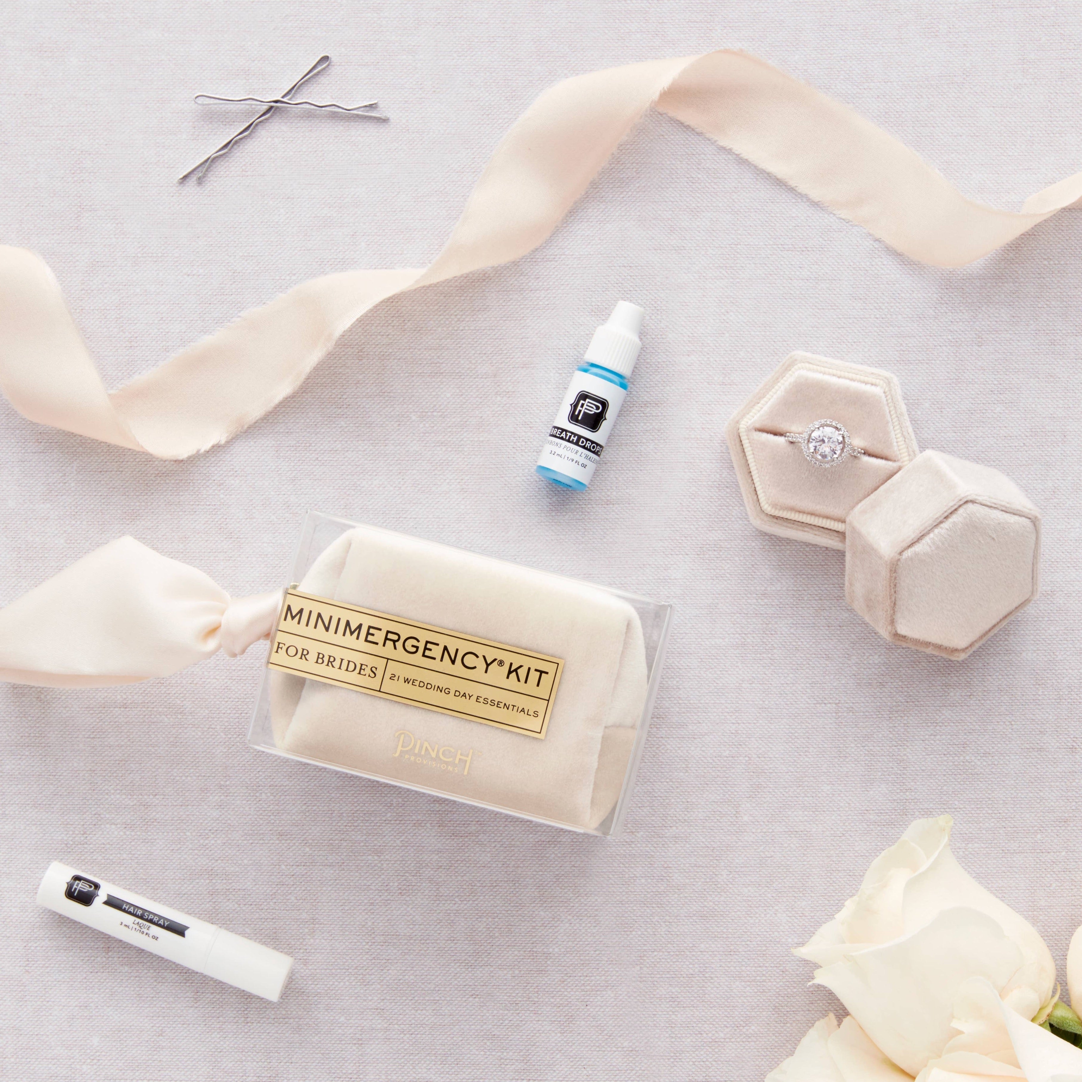 Velvet Minimergency Kits for Brides: Ivory by Pinch Provisions