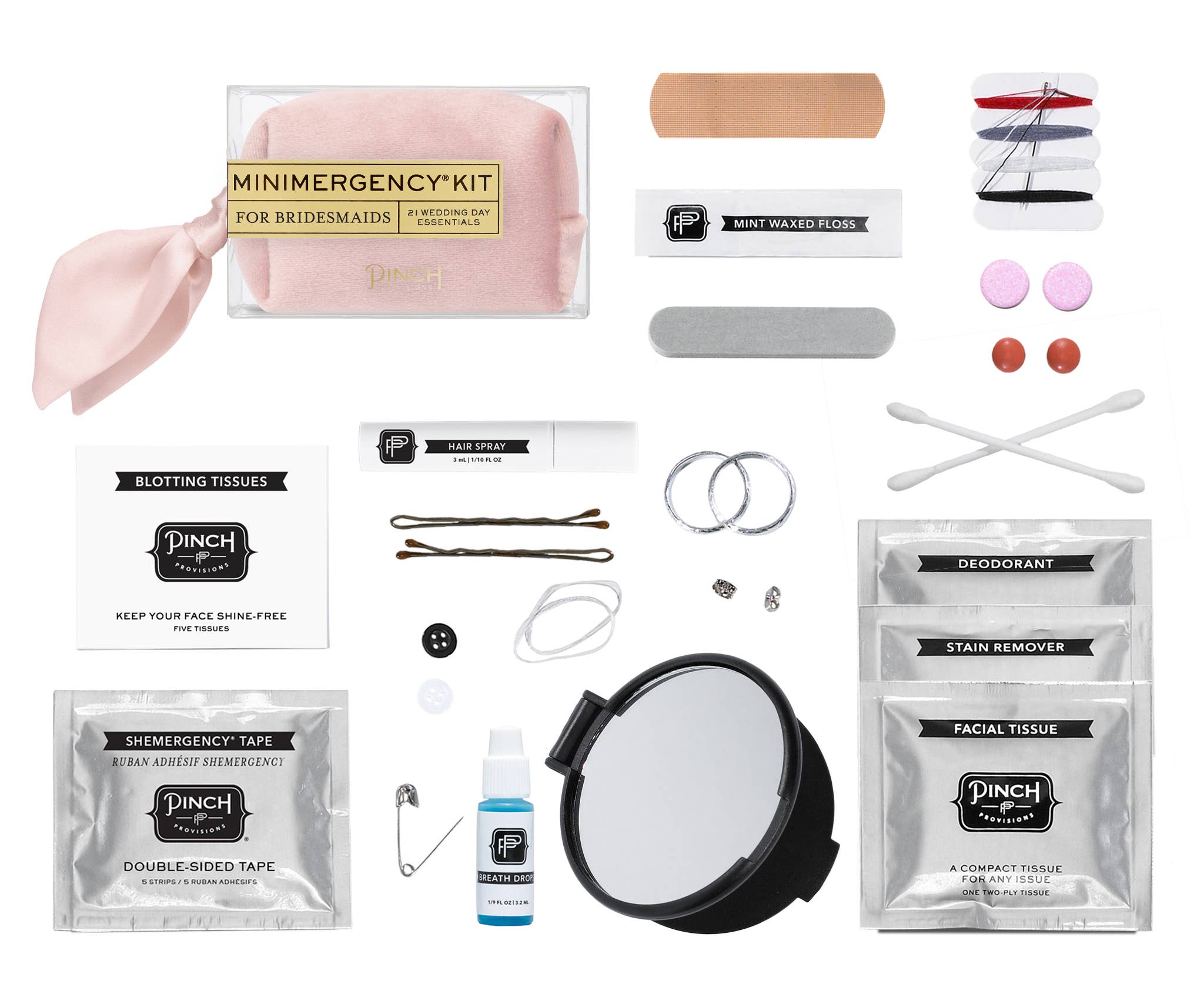 Velvet Minimergency Kits for Bridesmaids: Blush by Pinch Provisions