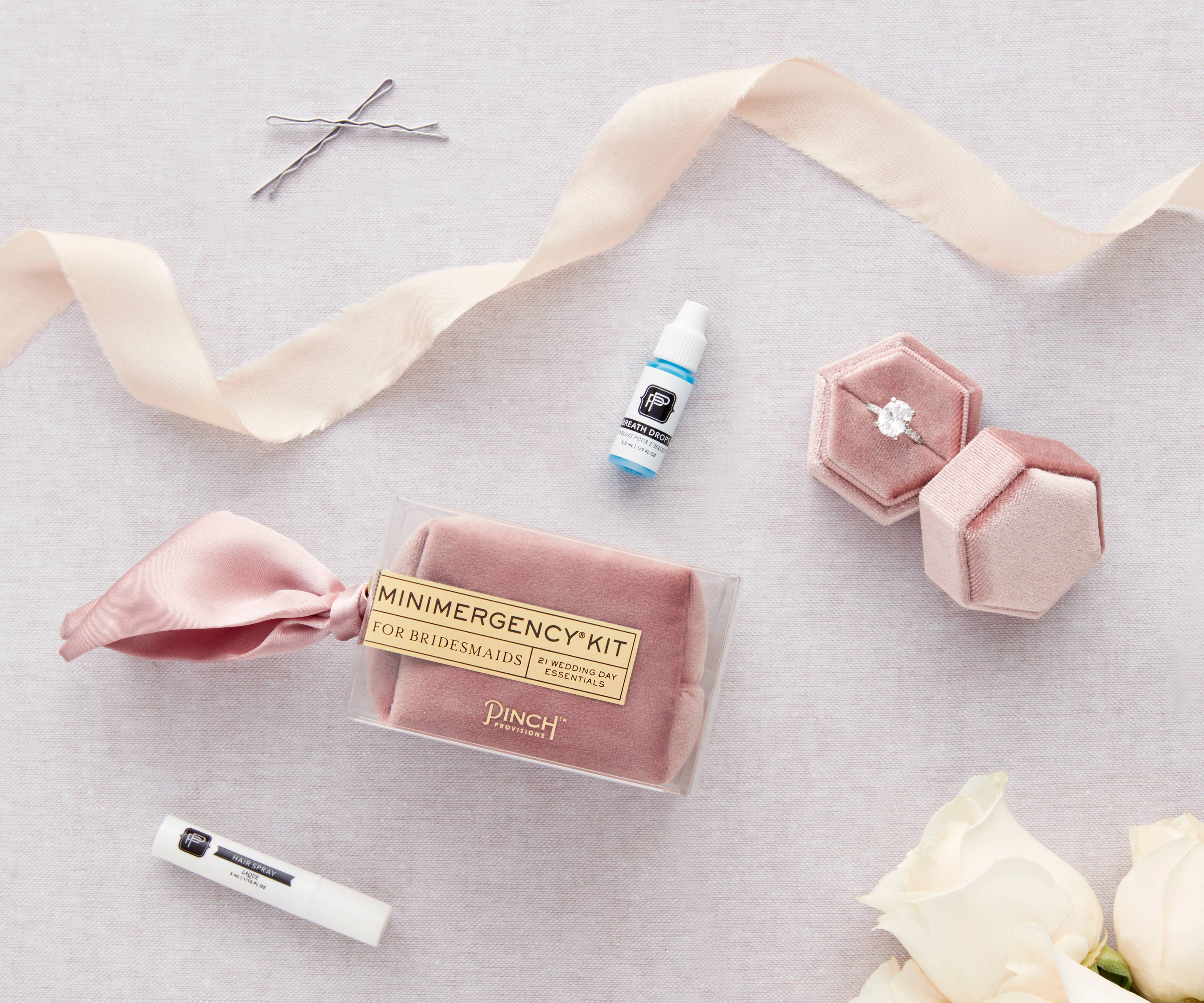 Velvet Minimergency Kits for Bridesmaids: Blush by Pinch Provisions